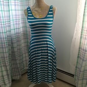 Old Navy Blue and white striped sundress